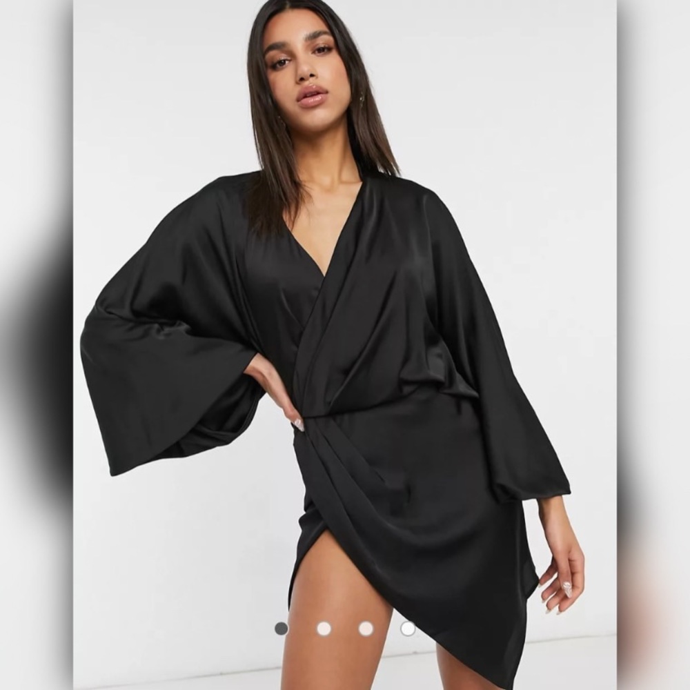 ASOS Satin Shirt Mini Dress